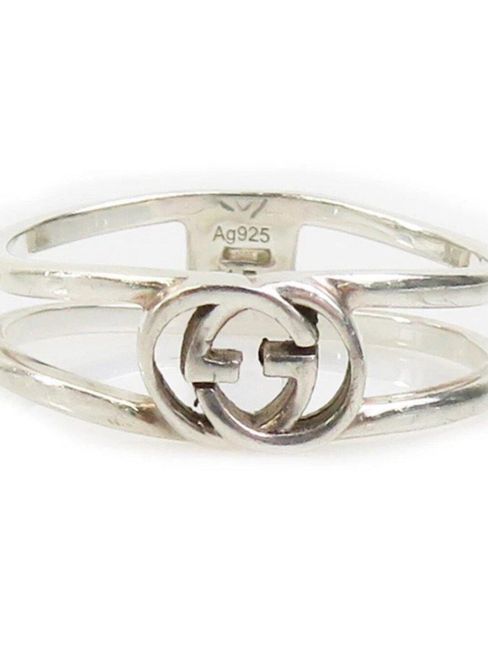 Auth GUCCI Ring Silver 925